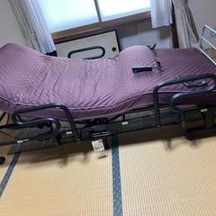折り畳み 収納式リクライニングベッド AX-BE735 2モーター ニトリ シングルサイズ USEDの画像