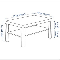 ローテーブル　IKEAの画像