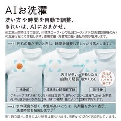 10.0kg /乾燥5.5kg /ヒーター乾燥　縦型洗濯機乾燥機　2021年製　使用少ない美品の画像