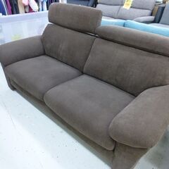 2人掛けソファー　ヘッドリクライニング　茶系の画像