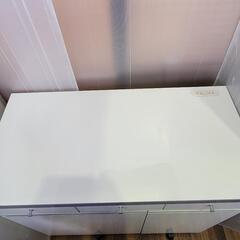 【バナナ苫小牧】  キッチン収納 ダストボックス  ダストボックス付きキッチンカウンター ゴミ箱収納ラック 分別ペールカウンター キャスター付きの画像