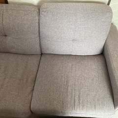 【引渡予定者決定】3人掛けソファー　オットマン付きの画像