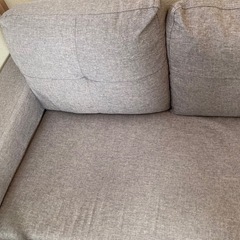 【引渡予定者決定】3人掛けソファー　オットマン付きの画像