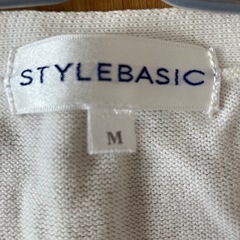 カーディガン 白 Mレディースの画像