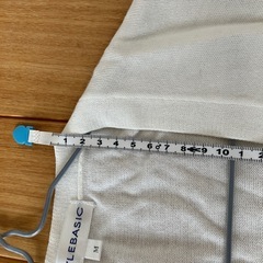 カーディガン 白 Mレディースの画像