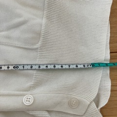 カーディガン 白 Mレディースの画像