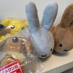 ⭐︎受付終了⭐︎ぬいぐるみ　ピカチュウ　イーブイ　ミッフィ