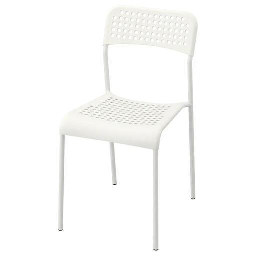 【4脚セット】IKEA ADDE アッデ\nチェア ホワイト イケア イス 白