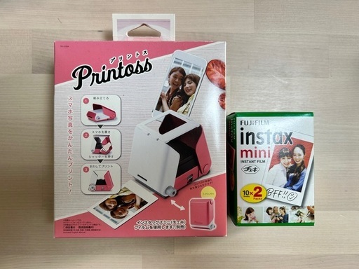 【プリントス】スマホでチェキプリント（フィルム付き）