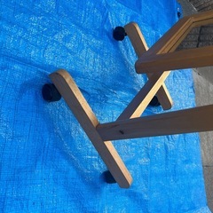 木製　スタンドミラーの画像