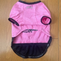 犬服　ピンク✖️黒の画像