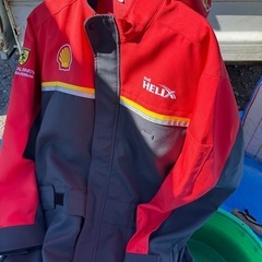 値下させて頂きました。出光GSのツナギ　帽子セット未使用品の画像