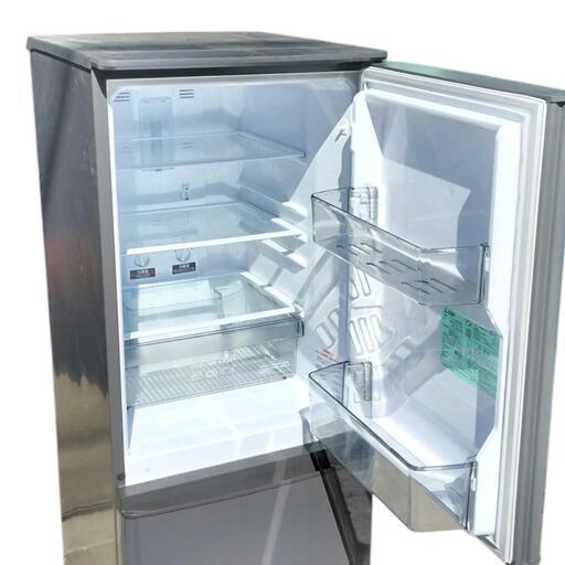 三菱 2ドア ノンフロン 冷凍 冷蔵庫 146l MR-P15F-H 2020年 動作品 冷蔵庫