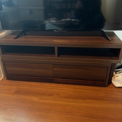 シャープ50型テレビとテレビ台※難あり