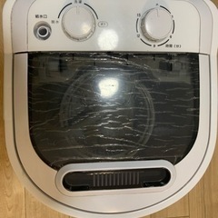 【ほぼ新品】小型洗濯機 3.0Kg 家庭用 ダイヤル式の画像