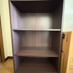 棚 ダークブラウン (さかした) 五条の収納家具《カラーボックス》の中古あげます・譲ります｜ジモティーで不用品の処分