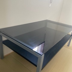 ニトリ ガラステーブル ローテーブルの画像