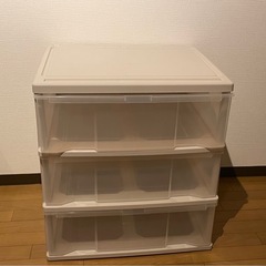 押入れ収納ケース プラスチック 3点の画像