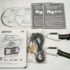 簡単な動作確認OK 防水デジカメ ペンタックス Optio WG-1 パープル ブラック 2個セット スタンダードモデル コンパクト デジタルカメラ ☆ PayPay(ペイペイ)決済可能 ☆ 札幌市 豊平区 平岸 平岸店の画像