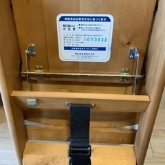木製ベビーチェア テーブル付き 折りたたみの画像