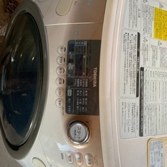 ドラム式洗濯機ジャンク品　乾燥機能は壊れてます。の画像