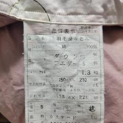 西川羽毛布団　シングルの画像
