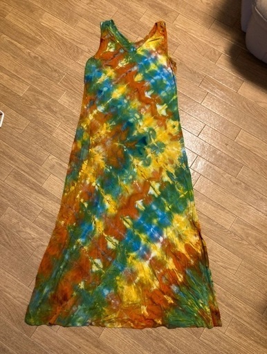 100% Handmade psydyeタイダイタンクトップワンピース新品