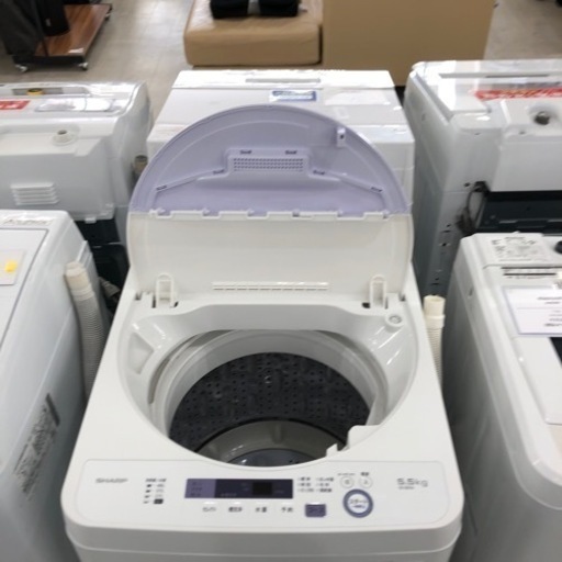 安心の6ヶ月保証付き！SHARP全自動洗濯機5.5kg2017年製【トレファク堺福田店】