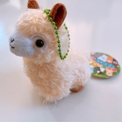 ★新品未使用★ アルパカぬいぐるみ　ストラップの画像
