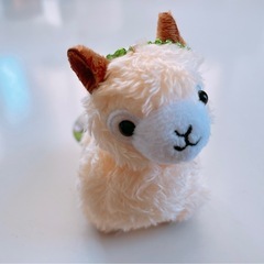 ★新品未使用★ アルパカぬいぐるみ　ストラップの画像