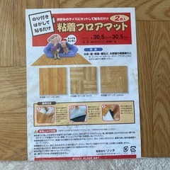 未開封   粘着フロアマット(2枚入)の画像
