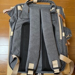 USB端子付き マザーズバッググレーの画像