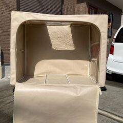 ★価格交渉OK・折りたたみ式　収納　ボックス　ケース　窓付き(正面・左側面)　横幅50x高さ28x奥行40cm　55 Lの画像