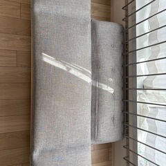 LOWYA ［幅130］2人掛けソファソファベッド 天然木脚 ファブリックの画像