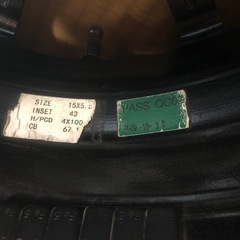 ホイール15インチタイヤスタッドレス　4本セットの画像