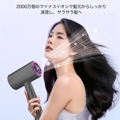 新品ドライヤー 速乾 大風量 高濃度マイナスイオン 折り畳み式 ...