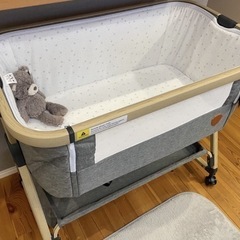【美品】kamelun  ベビーベッドハイタイプの画像