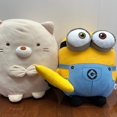 すみっコぐらしとミニオン　ぬいぐるみセット
