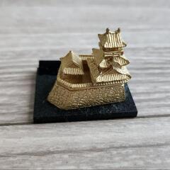 高知城 ミニチュア 金色の画像