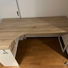LOWYA L字デスク オーク調　