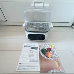 【⚠️お引渡し確定済】BelleLifeスチームクッカー 2段 電気蒸し器 1台多役 時短料理の画像