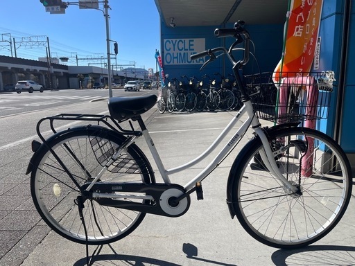 【完売御礼】【大人用】整備済 丸石レジオン 26型 中古自転車 婦人車 白色 <自転車のオオムラ 静岡店>
