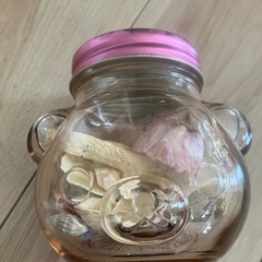 【まだ受付中】　インテリア　貝等　瓶付きの画像