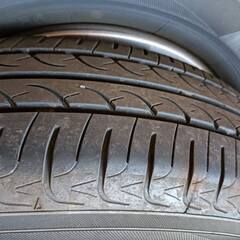 ヨコハマ　ノーマルタイヤ　ブルーアース　145/80R13　中古　ホイール付　4本￥4,000の画像