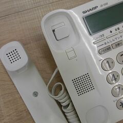 シャープ 電話機 子機1台 ホワイト系 SHARP JD-G32CL コードレス コンパクト ヤケあり 札幌 手稲の画像