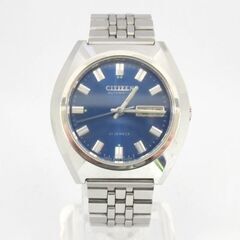 動作品 CITIZEN 自動巻き腕時計 4-821548 Y ブルーダイヤル 21石 3針 デイデイト 札幌市 清田区 平岡の画像