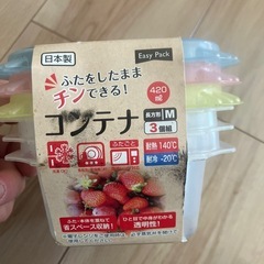 【まだ受付中】　タッパー　３個セット　冷凍可能　2セットありますの画像
