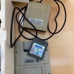 ジャンク品スーパーファミコンゲームボーイソフト付きの画像