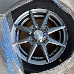 【値下げ】　新品　スタッドレス アルミホイール 4本 セット ブリヂストン 145/80R12 キャリー　エブリー の画像
