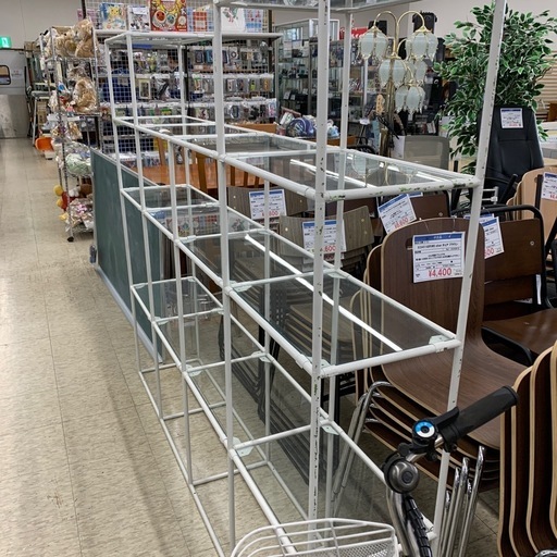 ガラス棚　白　※2400010480171 ガラスキャビネット 幅60cm 姫系 扉タイプ フラップ扉 完成品 